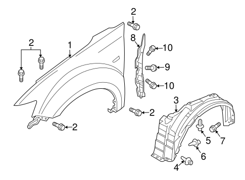 Outlander FENDER & COMPONENTS