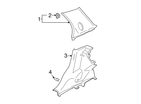 Forenza INTERIOR TRIM - QUARTER PANELS