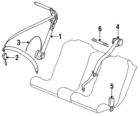 840Ci FRONT SEAT BELTS
