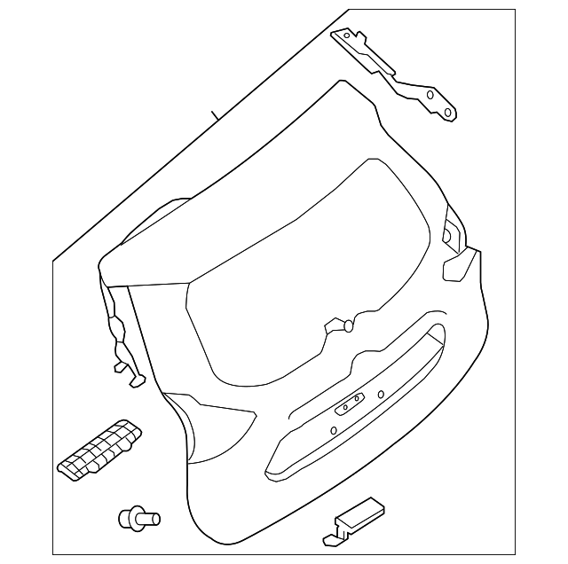 9001A-4BN0A Деталь LIFT GATE