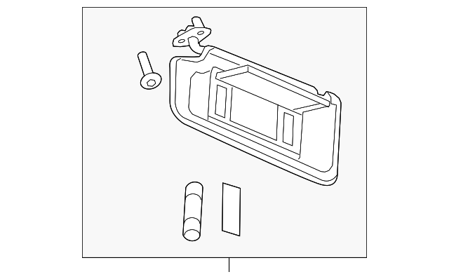 22800052 SUNVISOR, RIGHT