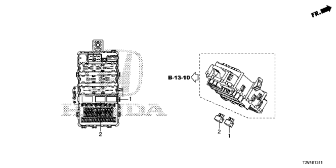 ELECTRICAL / EXHAUST / HEATER / FUEL/CONTROL UNIT (CABIN) (2) for 2014 Honda ACCORD PLUG-IN #1