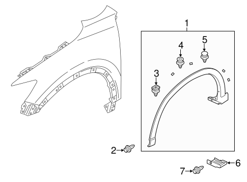 CX-5 EXTERIOR TRIM - FENDER