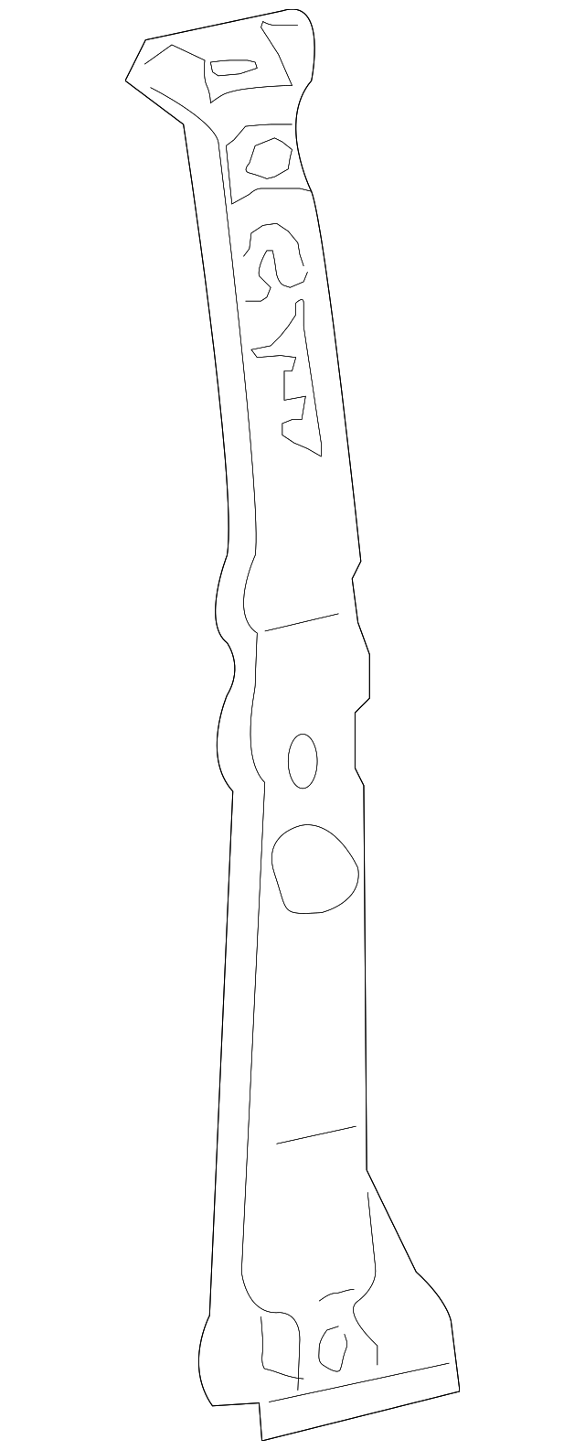ZZCA-71-080 Деталь INNER CENTER PLR, LEFT