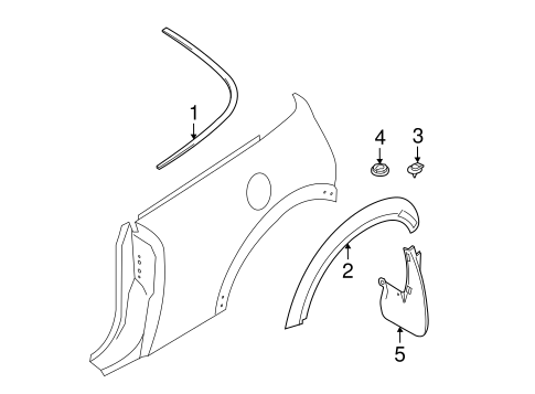 Cooper EXTERIOR TRIM - QUARTER PANEL