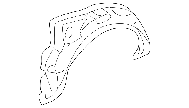 61632-20900 Деталь OUTER WHEELHOUSE, LEFT