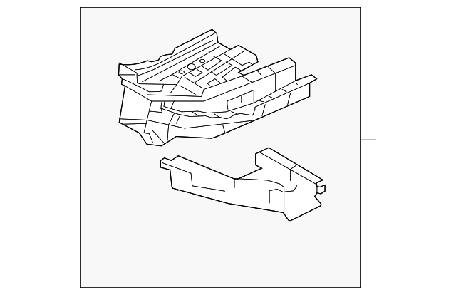 KD53-54-390F Деталь TORQUE BOX, LEFT
