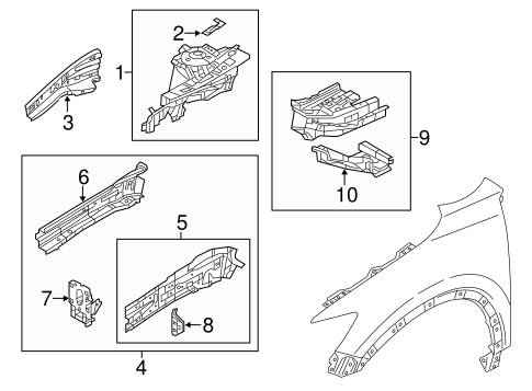CX-5 STRUCTURAL COMPONENTS & RAILS