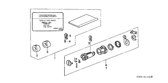 TL KEY CYLINDER KIT