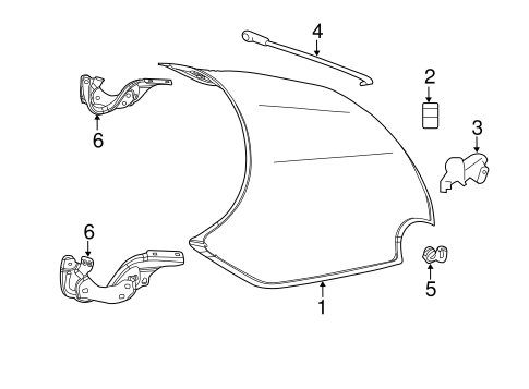 500 HOOD & COMPONENTS