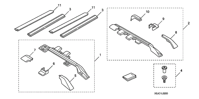 ACCESSORIES/ROOF RACK (1) for 2007 Honda RIDGELINE #1
