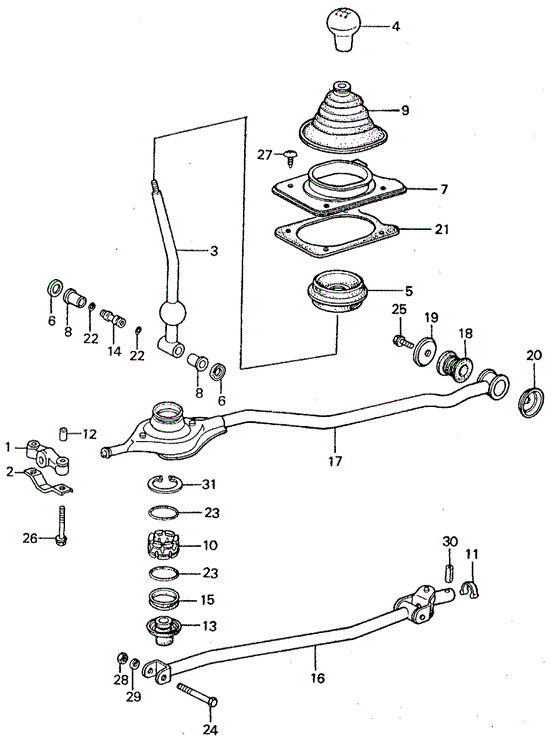 CHASSIS/SHIFT LEVER for 1982 Honda CIVIC SEDAN #1