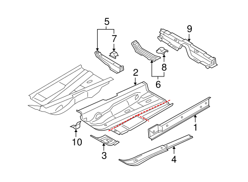 Phaeton FLOOR & RAILS
