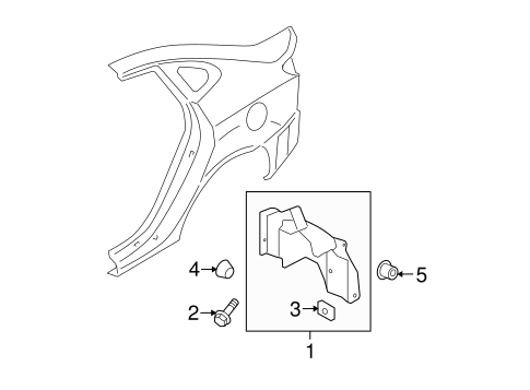 Elantra EXTERIOR TRIM - QUARTER PANEL