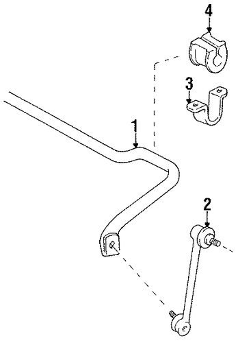 Previa STABILIZER BAR & COMPONENTS 2