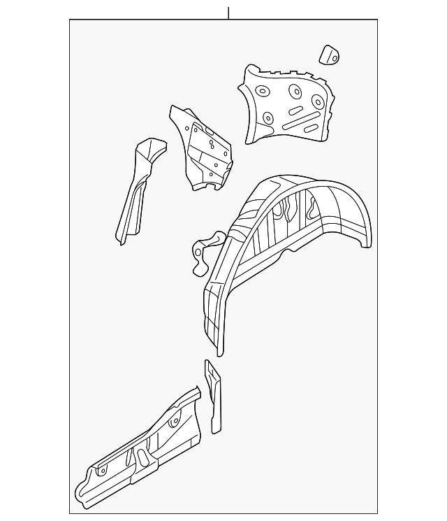 561-809-852-A Деталь WHEELHOUSE ASSY, RIGHT