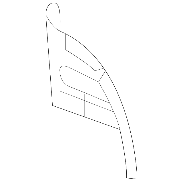 561-809-819 Деталь OUTER WHEELHOUSE REINF PLATE, LEFT