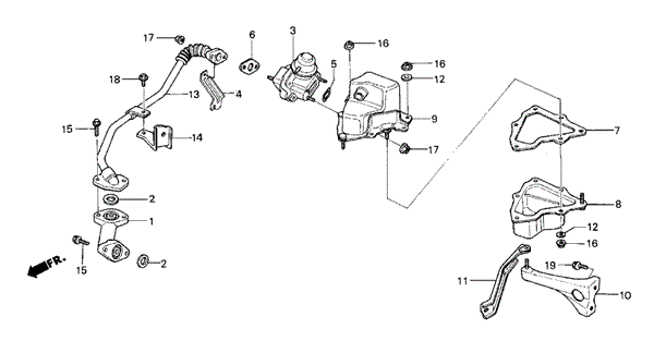 ENGINE/AIR SUCTION VALVE for 1985 Honda CRX #1