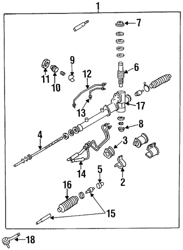 Sephia STEERING GEAR & LINKAGE 5