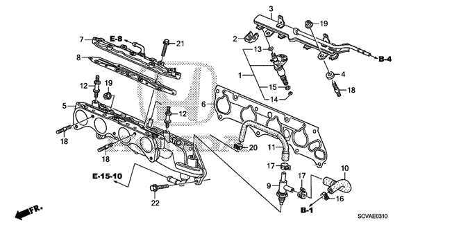 ENGINE/FUEL INJECTOR for 2010 Honda ELEMENT #1