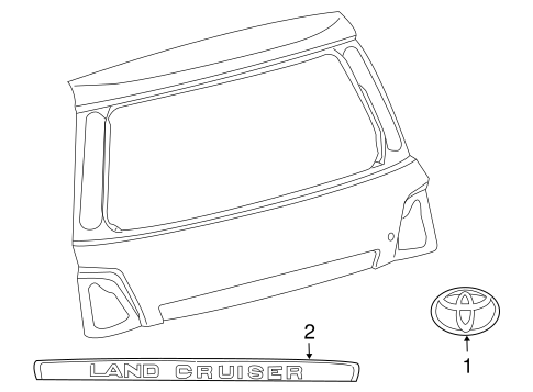 Land Cruiser EXTERIOR TRIM - LIFT GATE