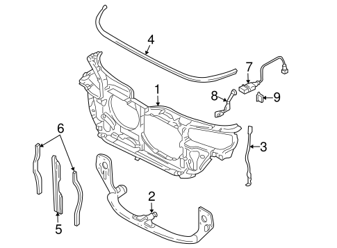 Passat RADIATOR SUPPORT
