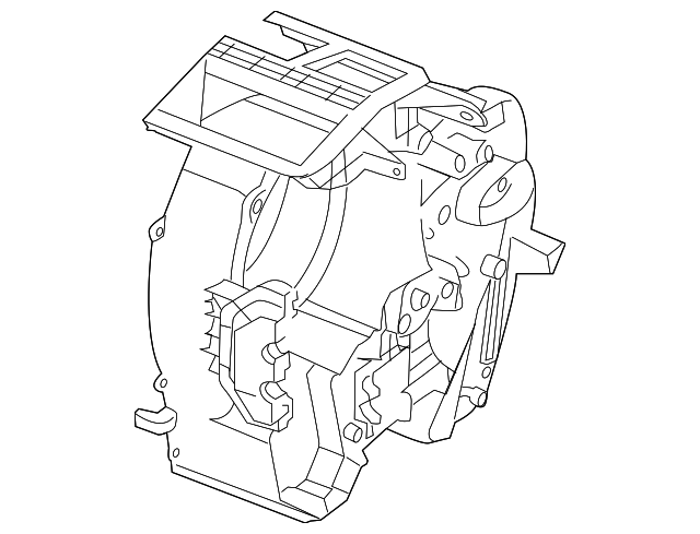 DF71-61-A02A Деталь AC & HEATER CASE, RIGHT