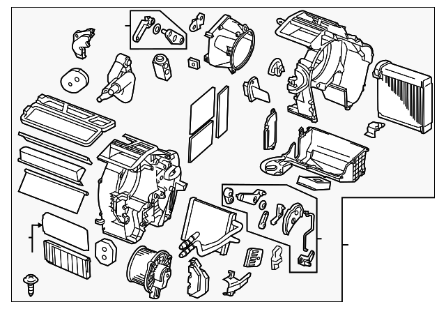 DR61-61-130B Деталь AC & HEATER ASSY