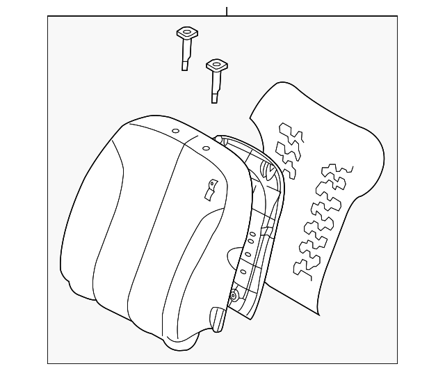 88305-2GHB0AG5 Деталь SEAT BACK ASSY, LEFT