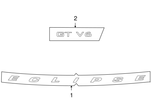 Eclipse EXTERIOR TRIM - REAR BUMPER
