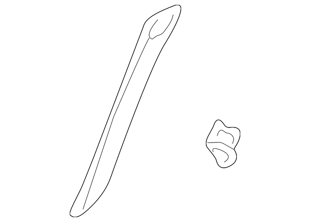 MR777970 Деталь LOWER MOLDING, LEFT