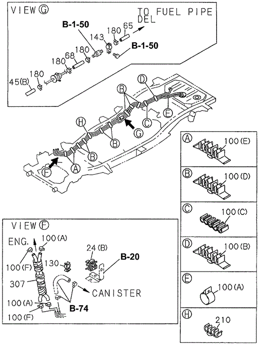 SLX FUEL PIPING - CLIPS (1)