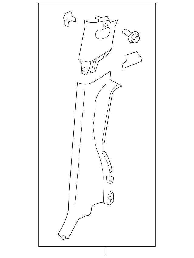 23248250 REAR PILLAR TRIM, RIGHT