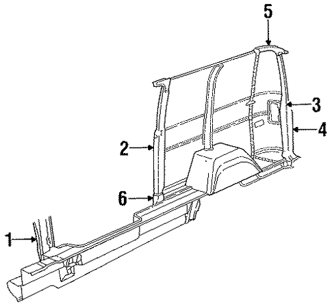 B150 INNER STRUCTURE & RAILS