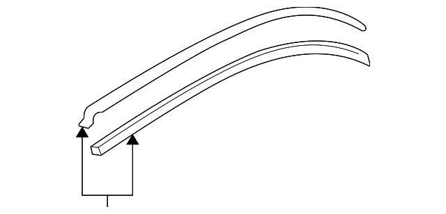 8D5-853-705-GRU Деталь DRIP CHANNEL, LEFT