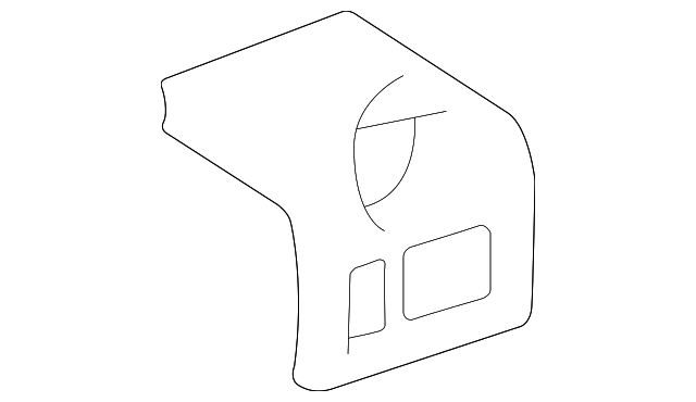10358034 UPPER TRIM, LEFT