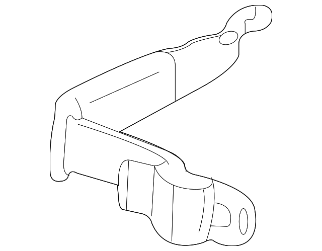 12470306 Деталь SEAT BELT ASSY, LEFT