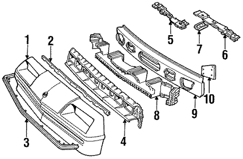 Skyhawk BUMPER & COMPONENTS - FRONT
