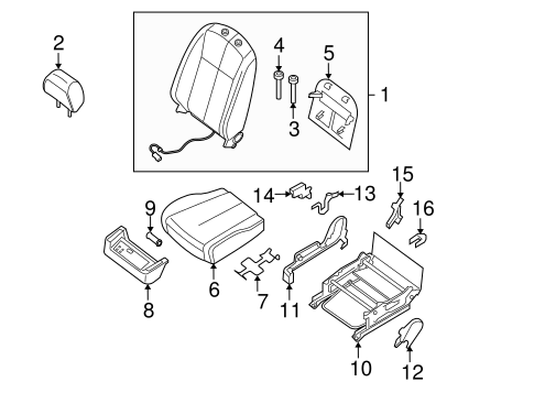 Altima FRONT SEAT COMPONENTS