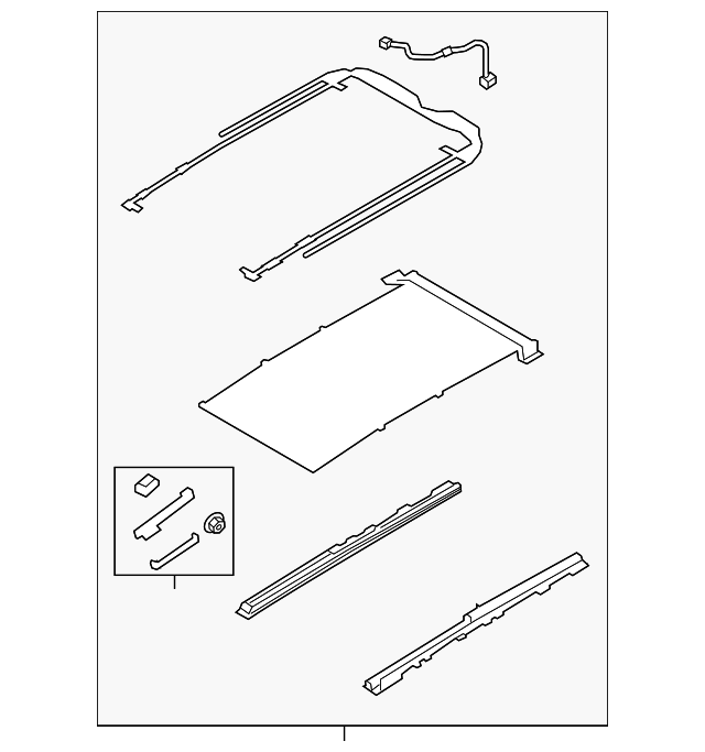 81646-2P500H9 Деталь RAIL ASSY