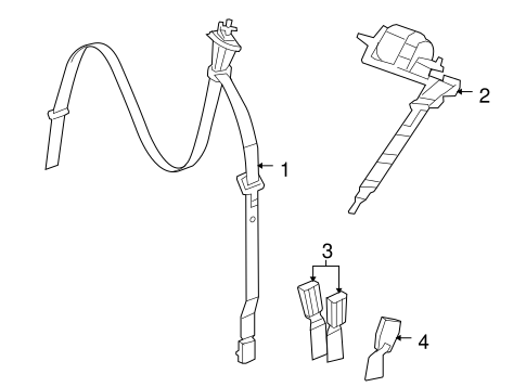 Routan REAR SEAT BELTS