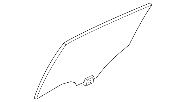 BHN9-73-510 Деталь MOVEABLE GLASS, LEFT