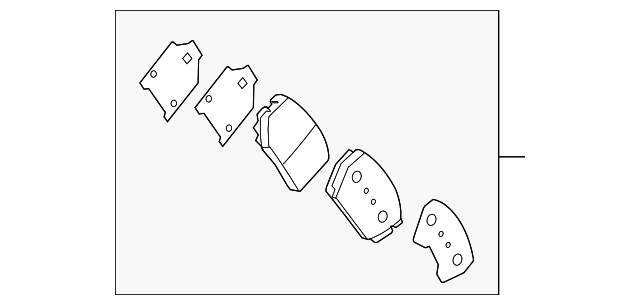58101-2TA20 Деталь BRAKE PADS