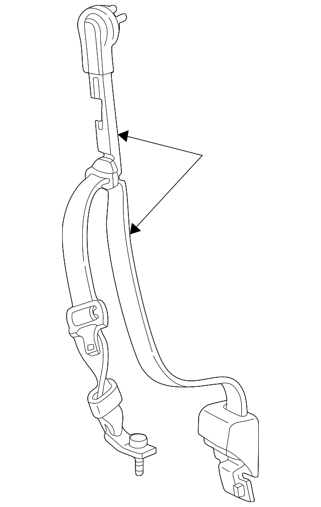 YC3Z25611B09CCC Деталь RETRACTOR ASSY, LEFT