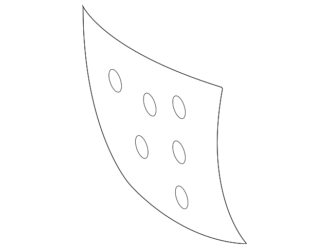 EF9688132 Деталь SEAT BACK PAD, RIGHT