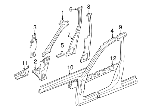 Impreza CENTER PILLAR & ROCKER
