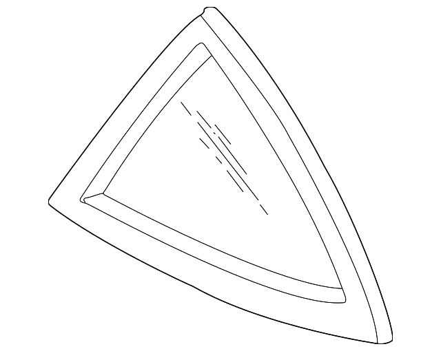 15262160 Деталь QUARTER GLASS, LEFT