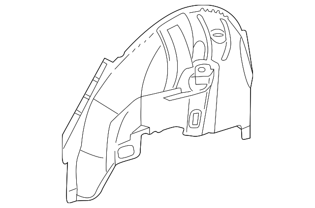 209-610-03-76 Деталь INNER WHEELHOUSE, LEFT
