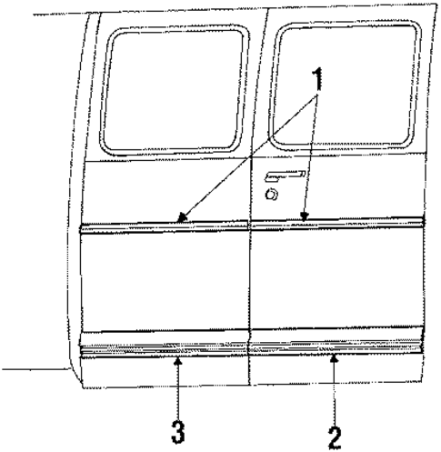 B150 EXTERIOR TRIM - SIDE DOOR