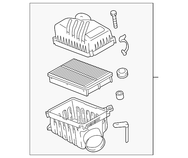 28110-2E100 Деталь AIR CLEANER ASSY